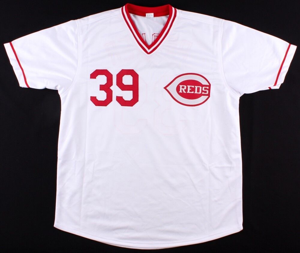 Dave Parker Signed White Cincinnati Reds Jersey (JSA COA) 1979 All Sta –
