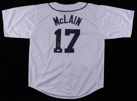 Denny McLain Signed Detroit Tigers Jersey Inscribed "31-6, 1968" (JSA Hologram)