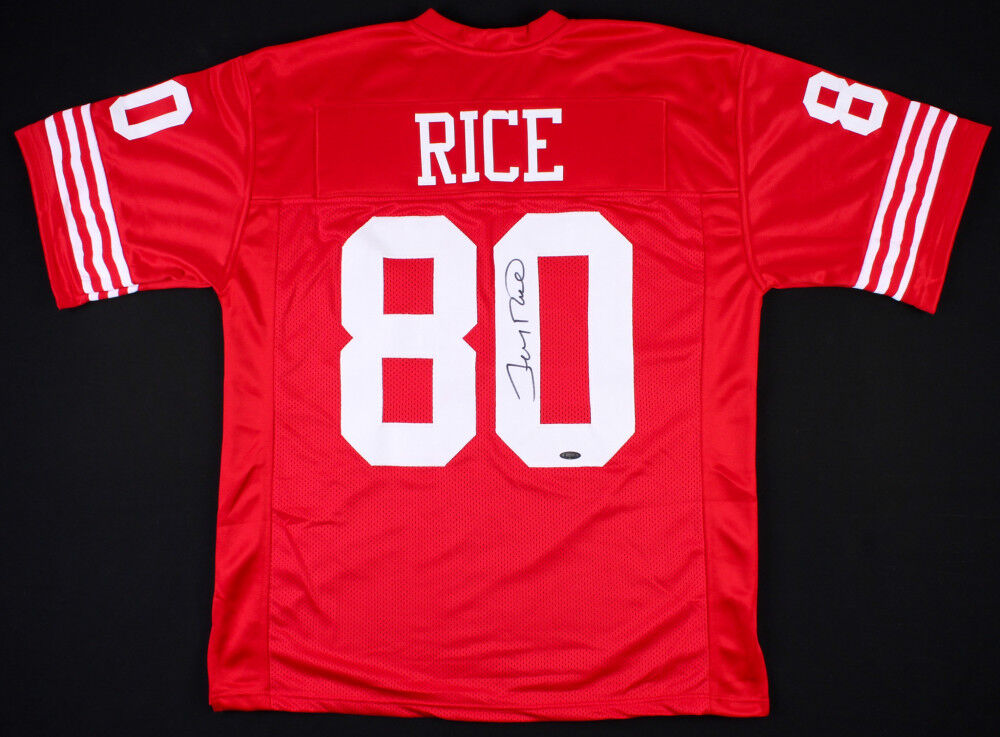 signed jerry rice jersey