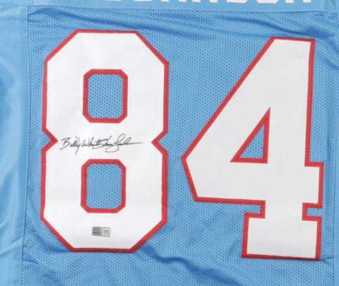 Billy "White Shoes" Johnson Signed Houston Oilers Jersey (TriStar) 3×Pro Bowl WR