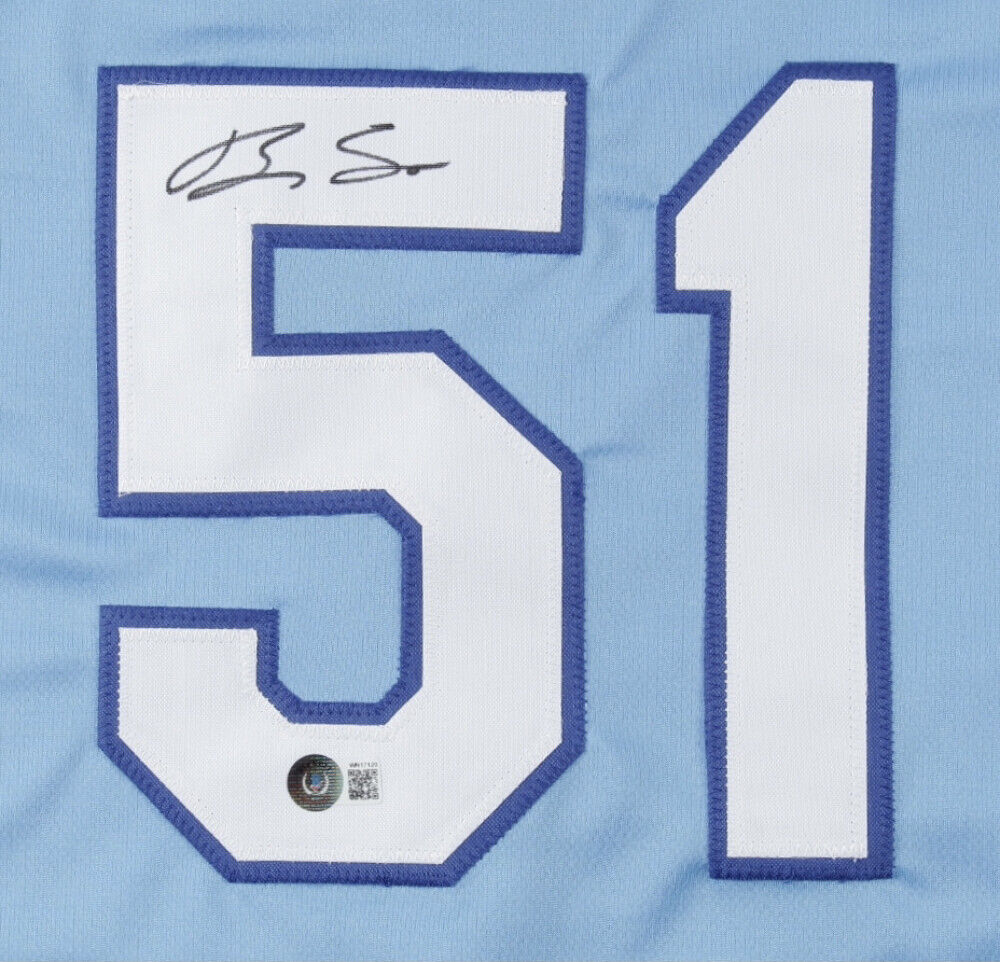 Brady Singer Signed Royals Jersey (Beckett Holo) Kansas City's 2018 1st Rnd  Pck