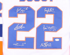 New York Islander Jersey Team-Signed by Six Key Players / 4 Cup Teams (PSA COA)