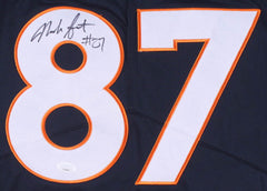 Noah Fant Signed Denver Broncos Custom Jersey (JSA COA) 2019 1st Rd Draft Pick