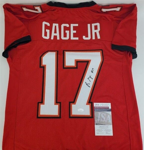 Russell Gage Signed Buccaneers Throwback Jersey (JSA COA) / Tampa Bay's New W.R.