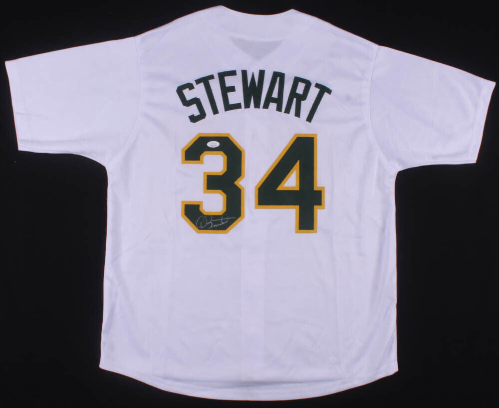 Dave Stewart Signed Oakland Athletics Jersey (JSA COA) 3x World Series Champion