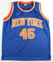 Jericho Sims Signed New York Knicks Jersey (JSA COA) 2019 NIT Champion Longhorns