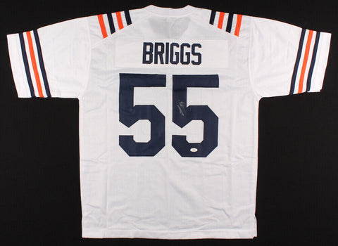 Lance Briggs Signed Chicago Bears White Jersey (JSA COA)7×Pro Bowl(2005–2011) LB