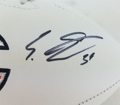 Eddie Jackson Signed Chicago Bears Logo Football (JSA COA)2xPro Bowl Free Safety