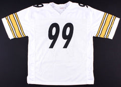 Brett Keisel Signed Pittsburgh Steelers Jersey (JSA COA) 2xSuper Bowl Champion