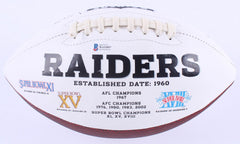 Clelin Ferrell Signed Raiders Logo Football Inscribed "Viva Las Vegas" (Beckett)