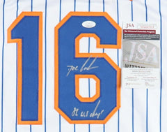 Dwight "Doc" Gooden Signed Jersey "86 W.S Champs" (JSA COA) New York Mets Ace