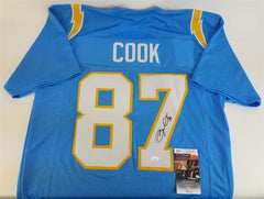 Jared Cook Signed Los Angeles Chargers Jersey (JSA COA) 2xPro Bowl Tight End