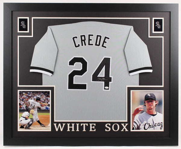 JOE CREDE Chicago White Sox 8X10 ACTION PHOTO White Jersey