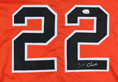 Jack Clark Signed San Francisco Giants Orange Jersey Inscribed Ripper (JSA COA)