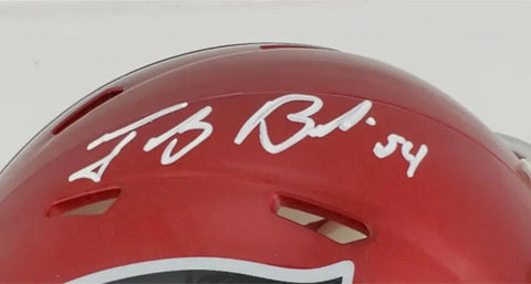Tedy Bruschi Signed New England Patriots Flash Alternative Mini Helmet (Beckett)