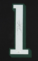 Jalen Hurts Signed Philadelphia Eagles 35 x 43 Framed Jersey (JSA Hologram) Q.B