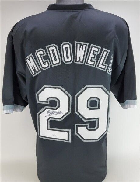 Jack McDowell Signed White Sox Black Jersey (JSA COA) 3×All-Star (1991–1993)