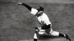 Don Larsen Signed New York Yankees Framed Newspaper Display Inscribed PG 10-8-56