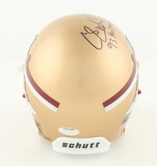 Charlie Ward Signed Florida State Seminoles Mini Helmet Inscd "'93 Heisman"  FSU