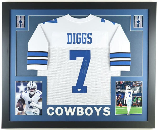 Trevon Diggs Impact Jersey Framed Photo