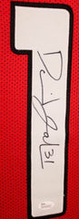 David Johnson Signed Cardinals 35x43 Custom Framed Jersey (JSA COA)