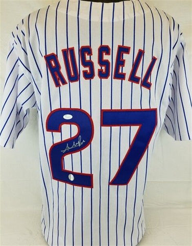 Addison Russell Signed Pinstriped Chicago Cubs Jersey (JSA COA) 2016 All Star