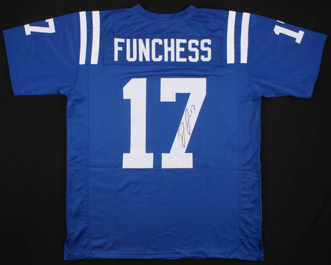 Devin Funchess Signed Indianapolis Colts Jersey (JSA COA) U of Michigan W.R.