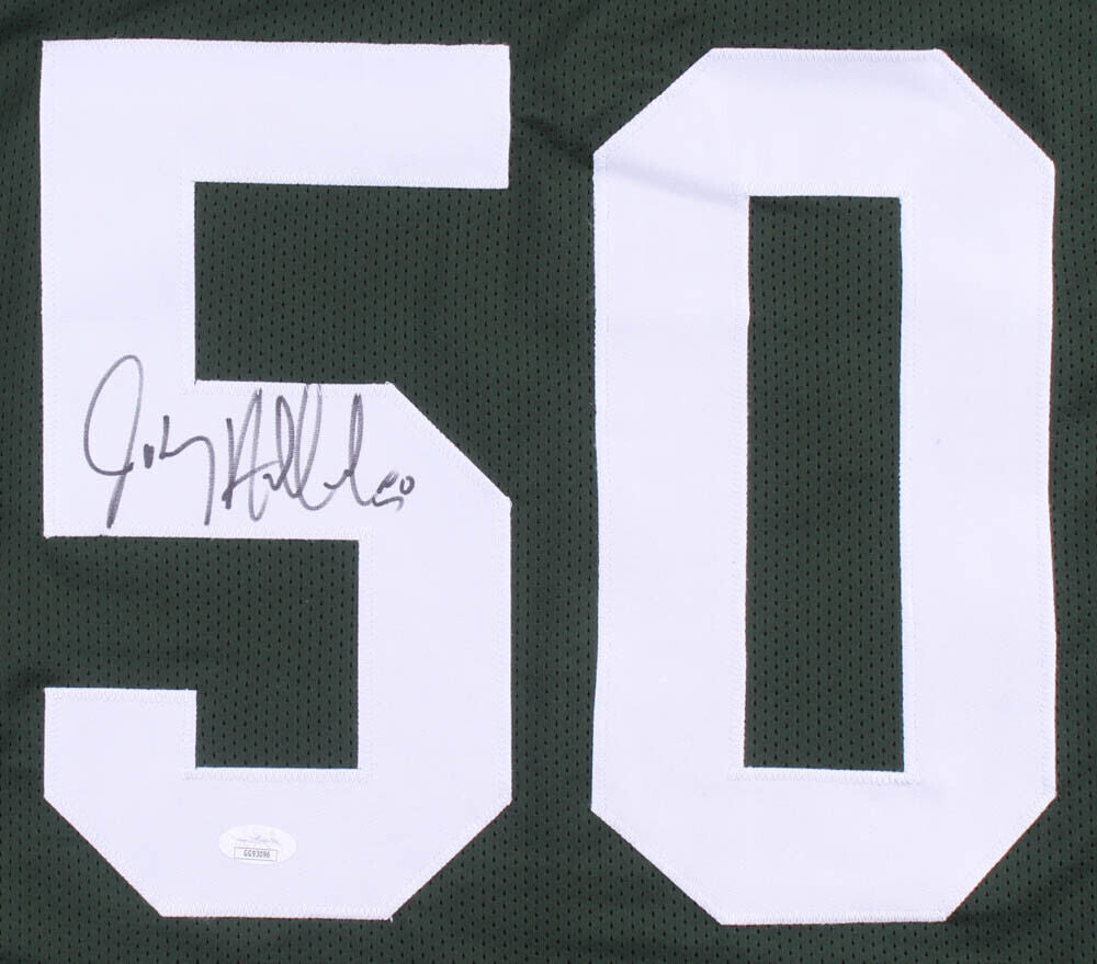 Johnny Holland Signed Packers Jersey (JSA COA) Green Bay L.B. (1987–1993)