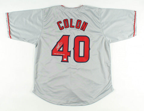 Bartolo Colon Signed Angels Jersey Inscribed 2005 AL Cy Young PSA H confinescollectibles