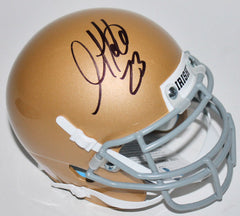 Golden Tate Signed Notre Dame Fighting Irish Mini Helmet (Beckett COA) Lions W.R