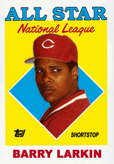 Barry Larkin Signed 1987 Original All-Star Game Ticket /PSA Encapsulated Reds SS