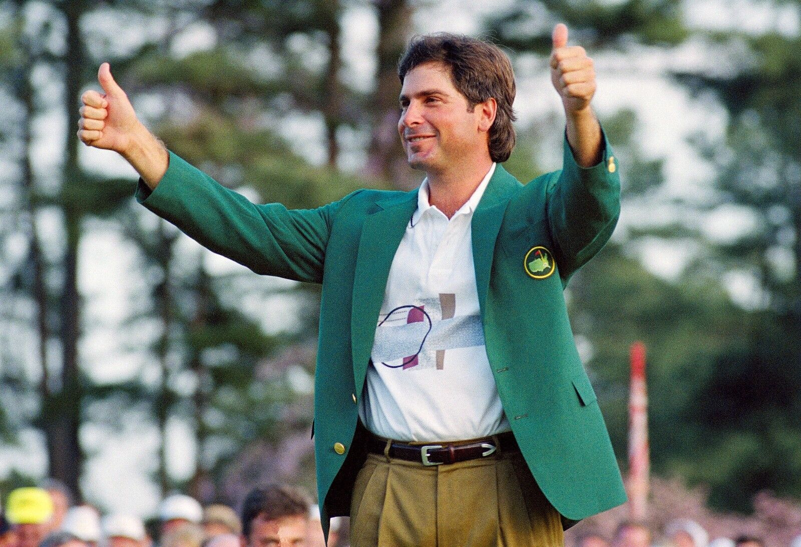 Fred Couples Signed 1992 Masters Tournament Champion Jersey (JSA COA)