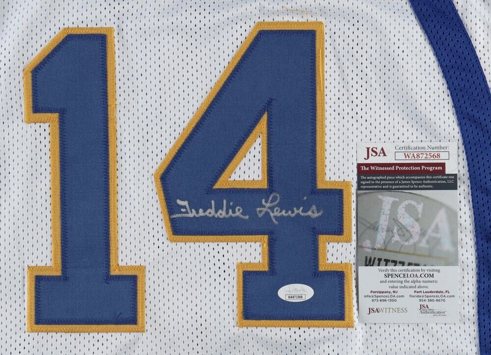Freddie Lewis Signed ABA Indiana Pacer Jersey (JSA COA) 3xABA Champ / Guard