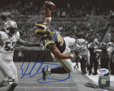 Todd Gurley II Signed Los Angeles Rams 8x10 Photo (PSA COA) Super Bowl LIII R.B.