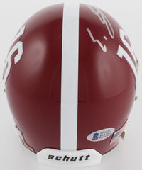 Eddie Jackson Signed Alabama Crimson Tide Mini Helmet (Beckett COA) Bears Safety