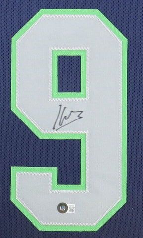 Kenneth Walker III Signed Seattle Seahawks 35" x 43" Framed Jersey (Beckett) RB