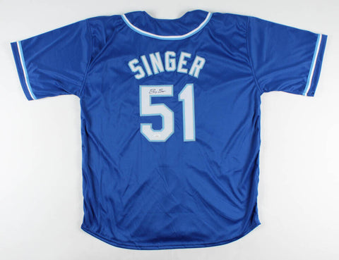 Brady Singer Signed Royals Jersey (JSA COA) Kansas City's 1st Rd Pick 2018 Draft