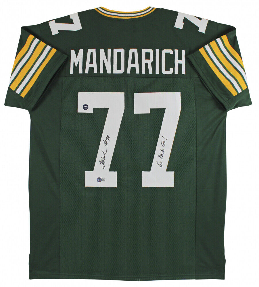 Tony Mandarich Signed Green Bay Packers Jersey Inscribed 'Go Pack