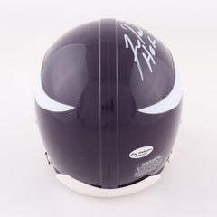 Fran Tarkenton Signed Minnesota Vikings Mini Helmet (Leaf COA) 9xPro Bowl Q.B