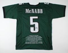 Donovan McNabb Signed Philadelphia Eagles Career Highlight Jersey (Beckett COA)