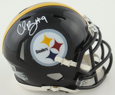 Chris Boswell Signed Pittsburgh Steelers Mini Helmet (TSE) 2017 Pro Bowl Kicker