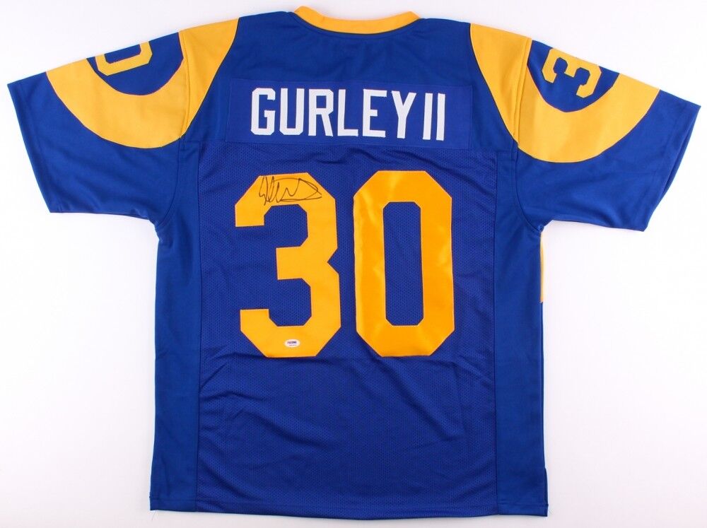 Todd Gurley Autographed and Framed Los Angeles Rams Jersey
