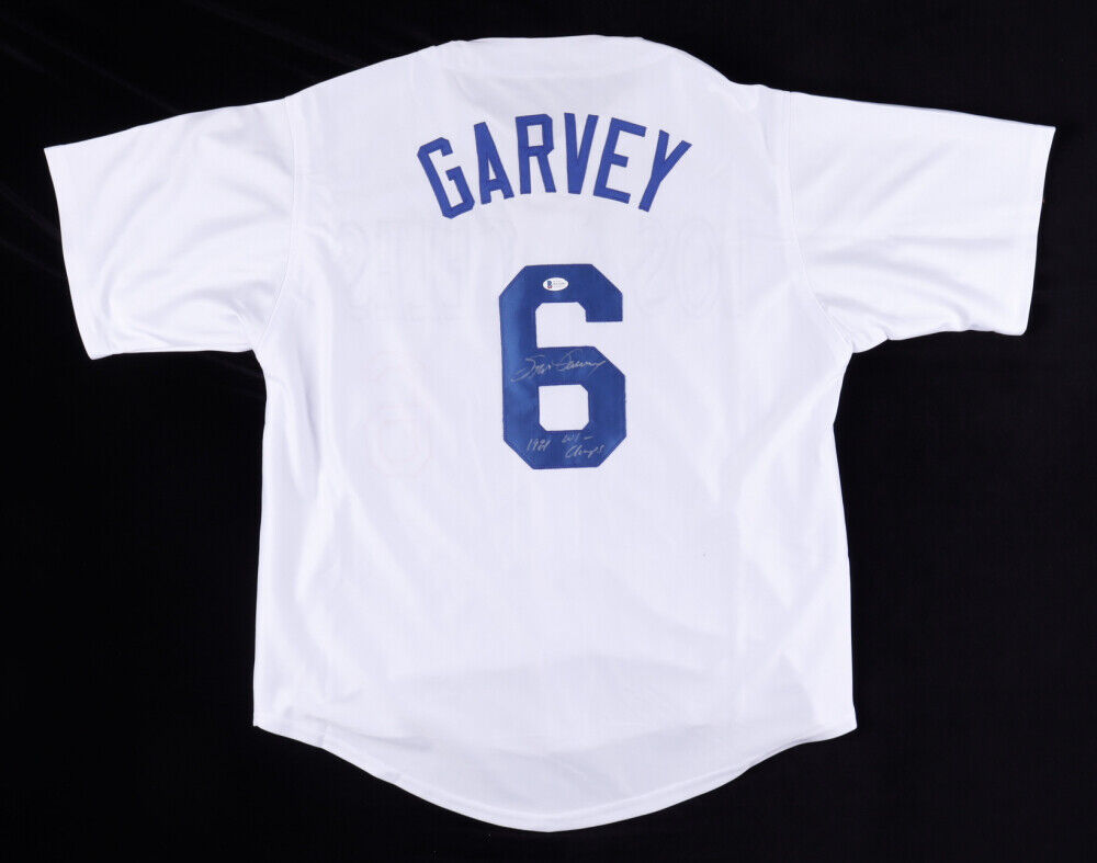 Steve Garvey signed Dodgers Jersey with “81 W.S CHAMPS” inscription PSA  AUTHENTICATED $125