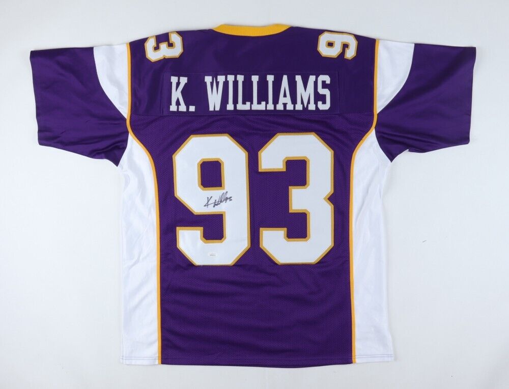 Kevin Williams Signed Minnesota Vikings Jersey (JSA COA) Def Tackle 20 –