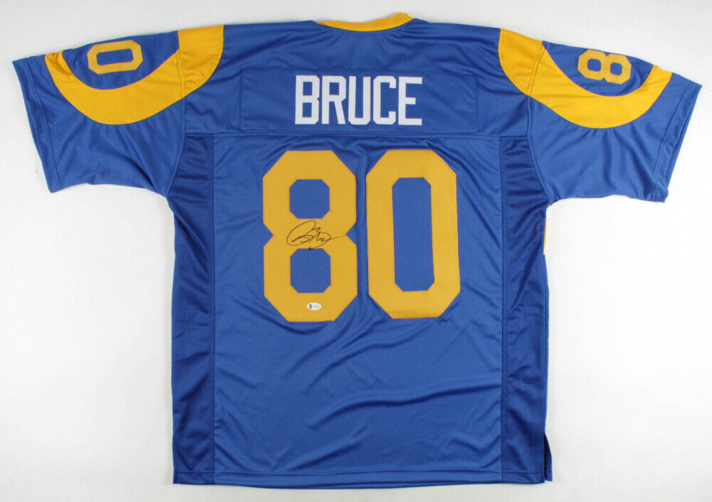 Isaac Bruce Signed Los Angeles Rams Jersey (Beckett Hologram) 4xPro Bowl W.R.