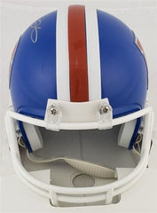 Clinton Portis Signed Denver Broncos Throw Back Mini-Helmet (JSA COA) 2xPro Bowl