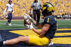 Roman Wilson Signed Michigan Wolverines Jersey (Beckett) Houston Texans Receiver