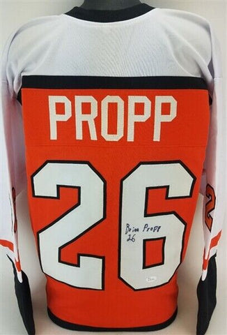 Brian Propp Signed Philadelphia Flyers Jersey (JSA COA) 5xAll Star Left Winger