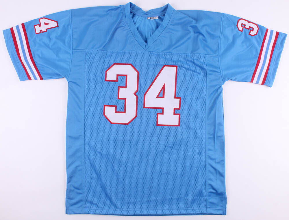 Framed Earl Campbell Houston Oilers Autographed Mitchell & Ness Light Blue  Replica Jersey with HOF Inscription - Autographed NFL Jerseys at 's  Sports Collectibles Store