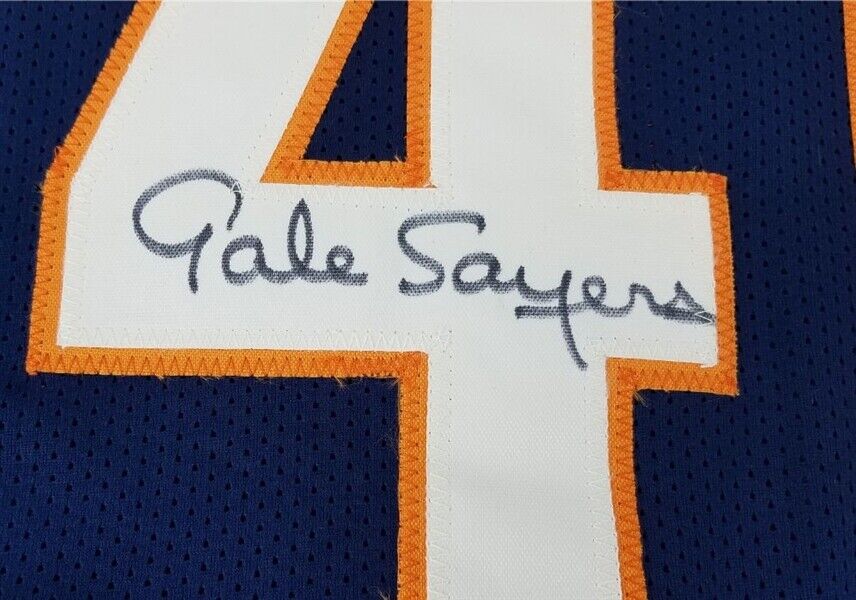 Gale Sayers Chicago Bears Autographed Blue Custom Jersey